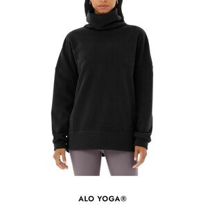Alo Yoga Fleece Pullover - Black - XS